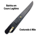 Faca Churrasco Artesanal  Língua de Chimango 14" 02